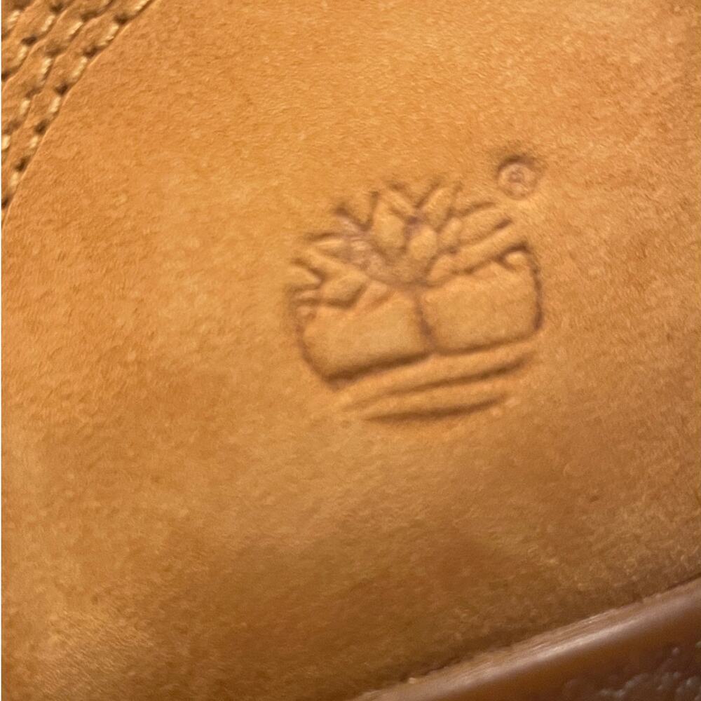 Timberland Lace-Up Heeled Boots | Wheat Nubuck, Stacked Heel, 7 - Picture 4 of 10